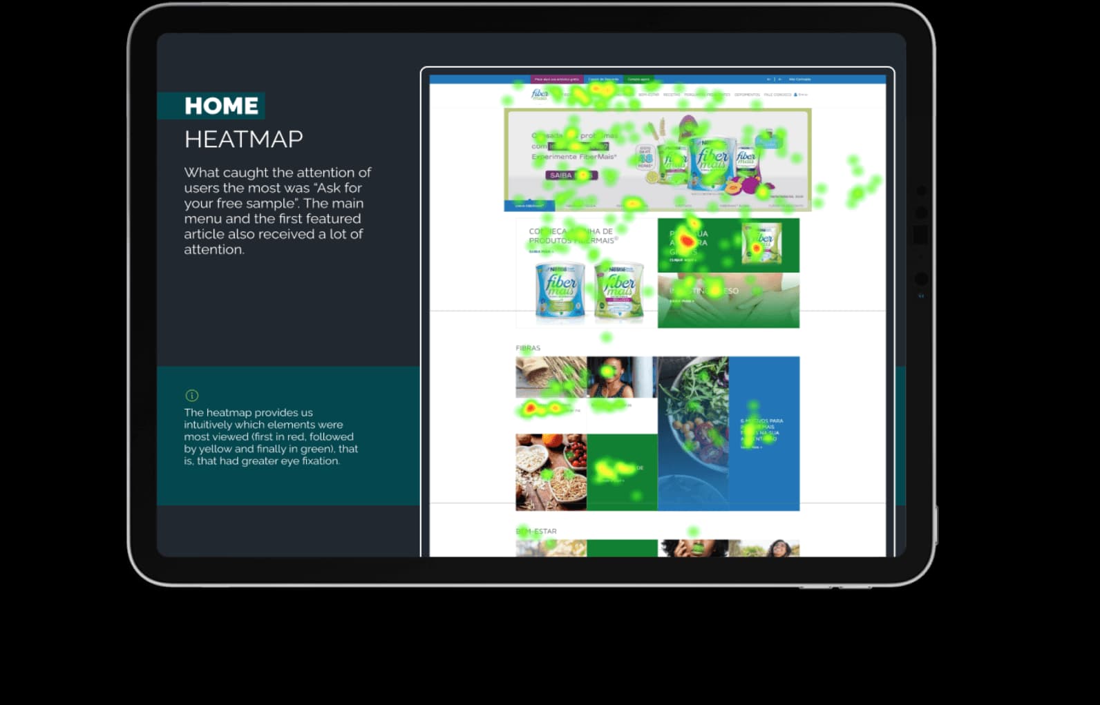 Imagem demonstrativa do site de Nutren & fibermais